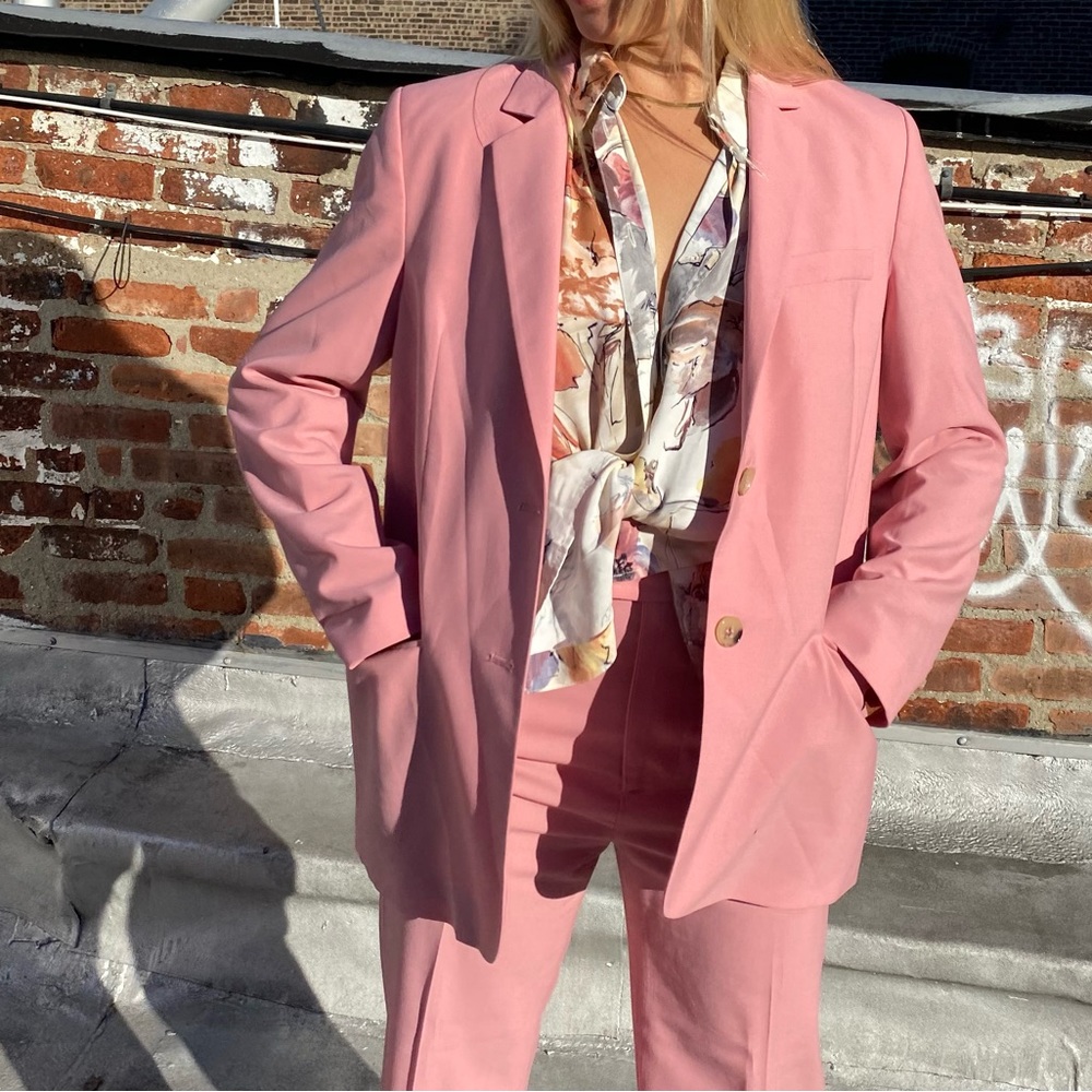 Zara blush suit